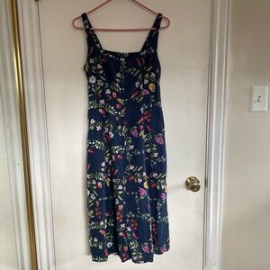 old navy fruit and vegetable print midi dress